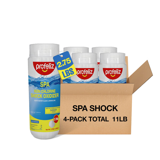 Non-Chlorine Shock for Spa & Hot Tub - 4 Pack 11 LBS