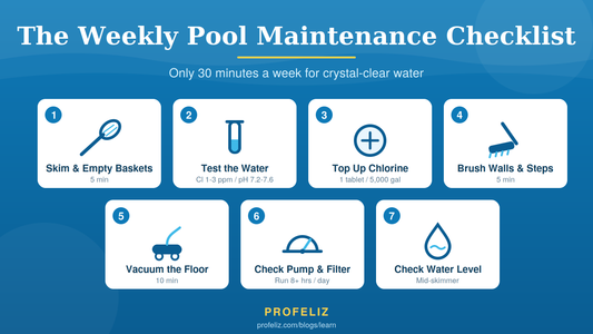 The Ultimate Weekly Pool Maintenance Checklist (Only 30 Minutes a Week)