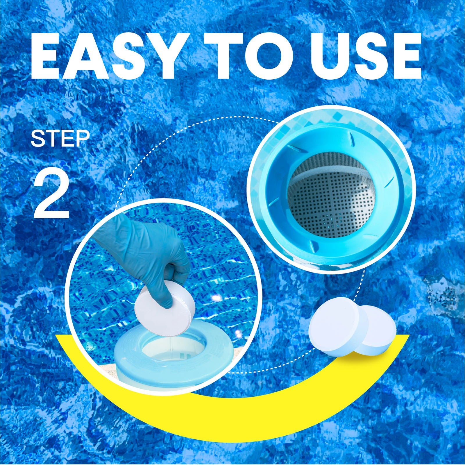 Chlorine Tablets 3 Inch for Swimming Pools, Kills Bacteria and Stops Algae, Slow Dissolving,Exclusive Protective Packaging,Pool Chlorine Tablets,20LB - Profeliz -  - 